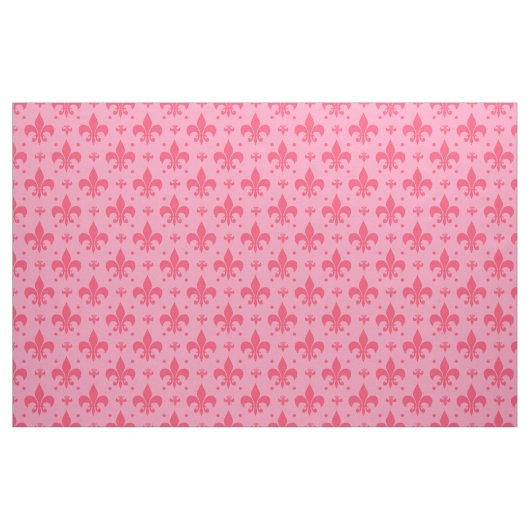 rosa Fleur-de-lis-Muster Stoff (Fat Quarter (45,7 x 55,9 cm))