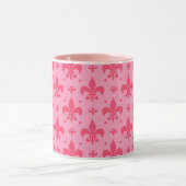 rosa Fleur-de-lis-Muster Tasse (Zentrum)