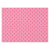 rosa Fleur-de-lis-Muster Tischdecke (Vorderseite (Horizontal))