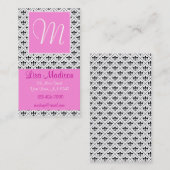 Rosa Fleur Visitenkarte (Vorne/Hinten)