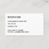 Rosa Fliese Visitenkarte (Rückseite)