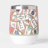 rosa Fliesenschale (Rückseite)