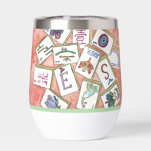 rosa Fliesenschale (Rückseite)