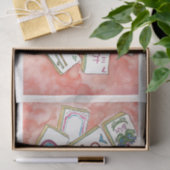 rosa Fliesenschale Seidenpapier (Geschenk)