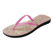 Rosa Flip Flops Badesandalen (Schrägansicht)