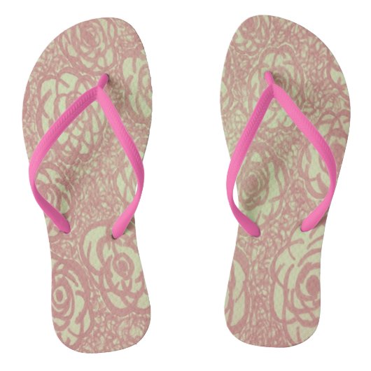 Rosa Flip Flops Badesandalen (Fußbett)