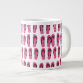 Rosa Flip Flops Jumbo-Tasse (Vorderseite Rechts)