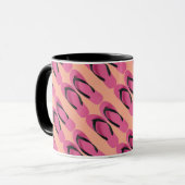 Rosa Flip Flops Spaß Tasse (Vorderseite Links)