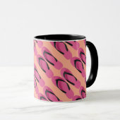 Rosa Flip Flops Spaß Tasse (VorderseiteRechts)