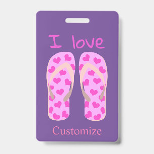 Rosa Flip-Flops Thunder_Cove Ausweis