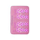 Rosa Flip-Flops Thunder_Cove Badematte (Vorderseite Vertikal)