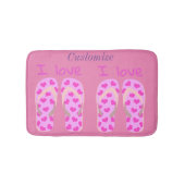 Rosa Flip-Flops Thunder_Cove Badematte (Vorderseite)