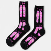 Rosa Flip-Flops Thunder_Cove Socken (Linkes Detail)