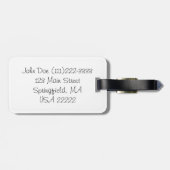 Rosa Flipflops Gepäckanhänger (Rückseite horizontal)