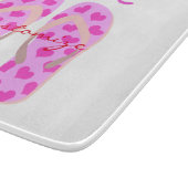 Rosa Flipflops Thunder_Cove Schneidebrett (Ecke)