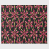 Rosa Flocken Geschenkpapier (Flach)