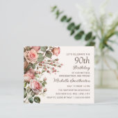 Rosa Flora 100. Großmutter 90. Geburtstag (Stehend Vorderseite)