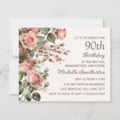 Rosa Flora 100. Großmutter 90. Geburtstag (Vorderseite)