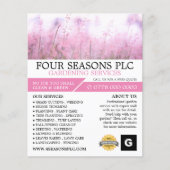 Rosa Flora, Gartenservice, Gartenbau Flyer (Vorne)