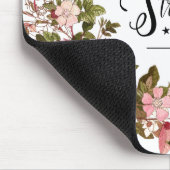 Rosa Flora Ich kann alles durch Christus tun Mousepad (Ecke)