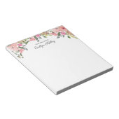 Rosa Flora II. Vom Schreibtisch aus, Personalisier Notizblock (angewinkelt)