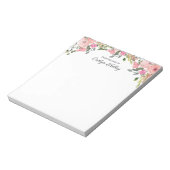 Rosa Flora II. Vom Schreibtisch aus, Personalisier Notizblock (Rotiert)