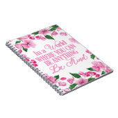 Rosa Flora/In einer Welt, in der alles möglich ist Notizblock (Rechte Seite)