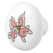 Rosa Flora Knob Keramikknauf (Rechts)