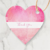 Rosa Flora Magnolia Hochzeit Geschenkanhänger (Rückseite)