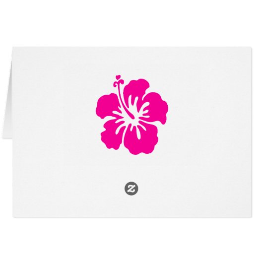 Rosa Floral (Rückseite Horizontal)