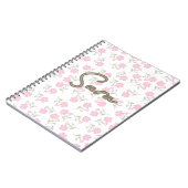 Rosa floral AOP Notizblock (Linke Seite)