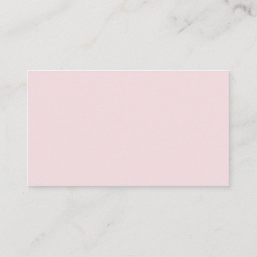 Rosa Floral Aquarellfarbe Sonnenwascher Einlage Visitenkarte (Rückseite)