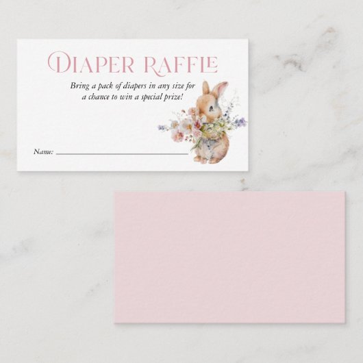 Rosa Floral Aquarellfarbe Sonnenwascher Einlage Visitenkarte (Vorne/Hinten)