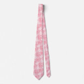 Rosa Floral Batik Krawatte (Vorderseite)
