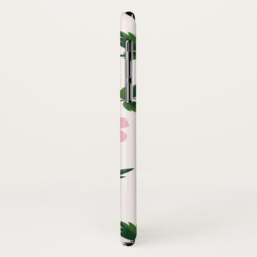 Rosa Floral Case-Mate iPhone Hülle (Hinten/Links)