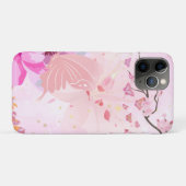 rosa floral Case-Mate iPhone hülle (Rückseite (Horizontal))