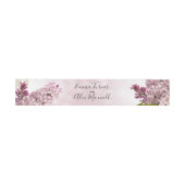 Rosa Floral | Einladung zur Hochzeit Bauchband Einladungsbanderole (Flach)