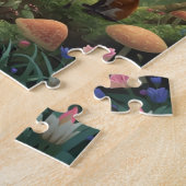 Rosa Floral Forest Ballerina Puzzle (Seite)