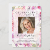 Rosa-Floral-Gedenkdienst Einladung (Vorderseite)