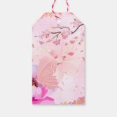 rosa floral geschenkanhänger (Rückseite)