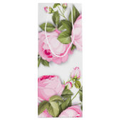 Rosa Floral Geschenktüte Für Weinflaschen (Rückseite)