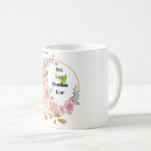 Rosa Floral Gold Bestes Gran Café Al Porto Kaffeetasse (VorderseiteRechts)