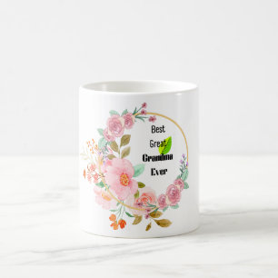 Rosa Floral Gold Bestes Gran Café Al Porto Kaffeetasse