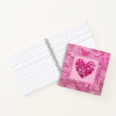 Rosa Floral Heart Journal Notizblock (Innenseite)