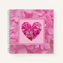 Rosa Floral Heart Journal Notizblock