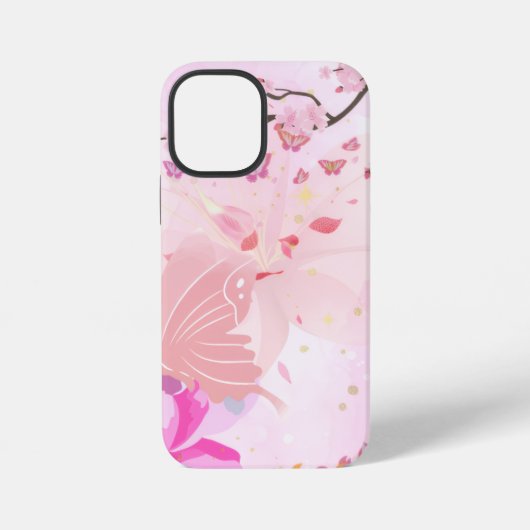 rosa floral iPhone hülle (Rückseite)