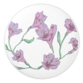 Rosa Floral Keramikknauf (Vorderseite)