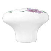 Rosa Floral Keramikknauf (Seitenansicht)