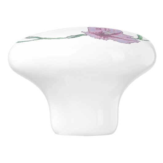 Rosa Floral Keramikknauf (Seitenansicht)