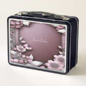 Rosa Floral Lunchbox (Rückseite)